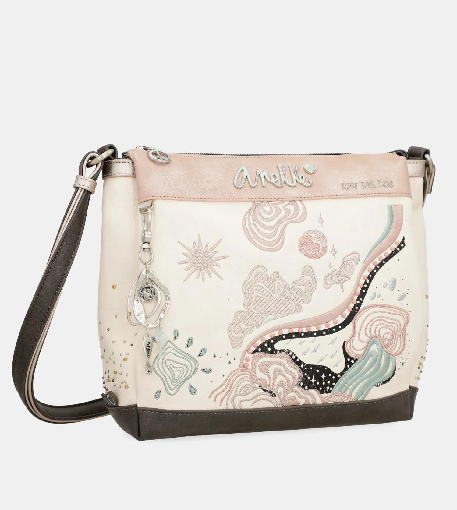 Psicodelic 3-compartment crossbody bag