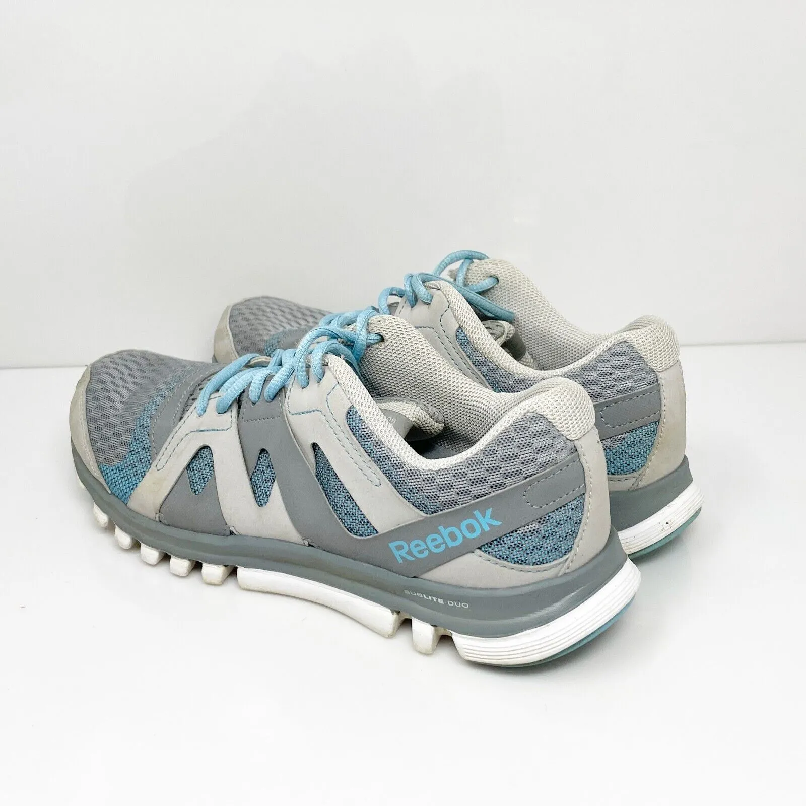 Reebok Womens Sublite Duo V65781 Gray Running Shoes Sneakers Size 8.5