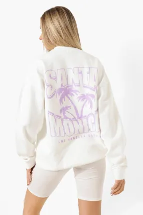 Santa Monica Back Print Sweater