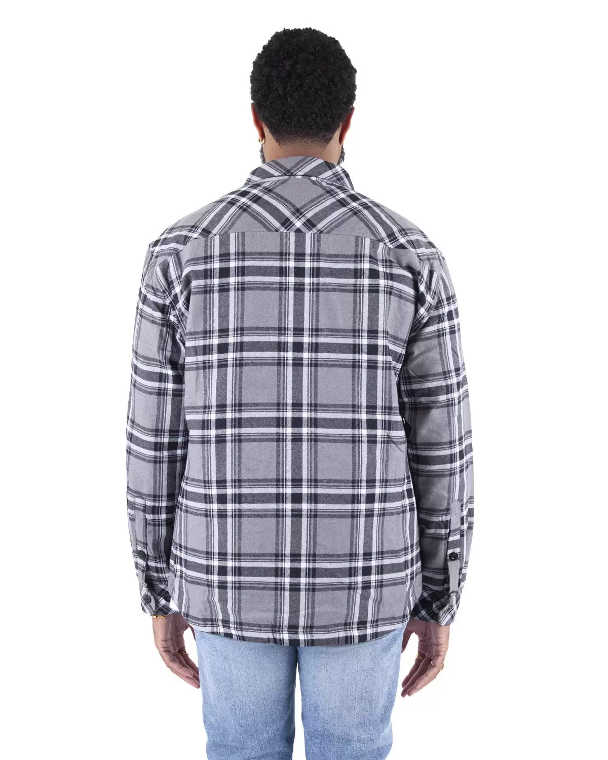 Shaka Wear SHPFJ Men's Plaid Flannel Jacket SKU: SHPFJ