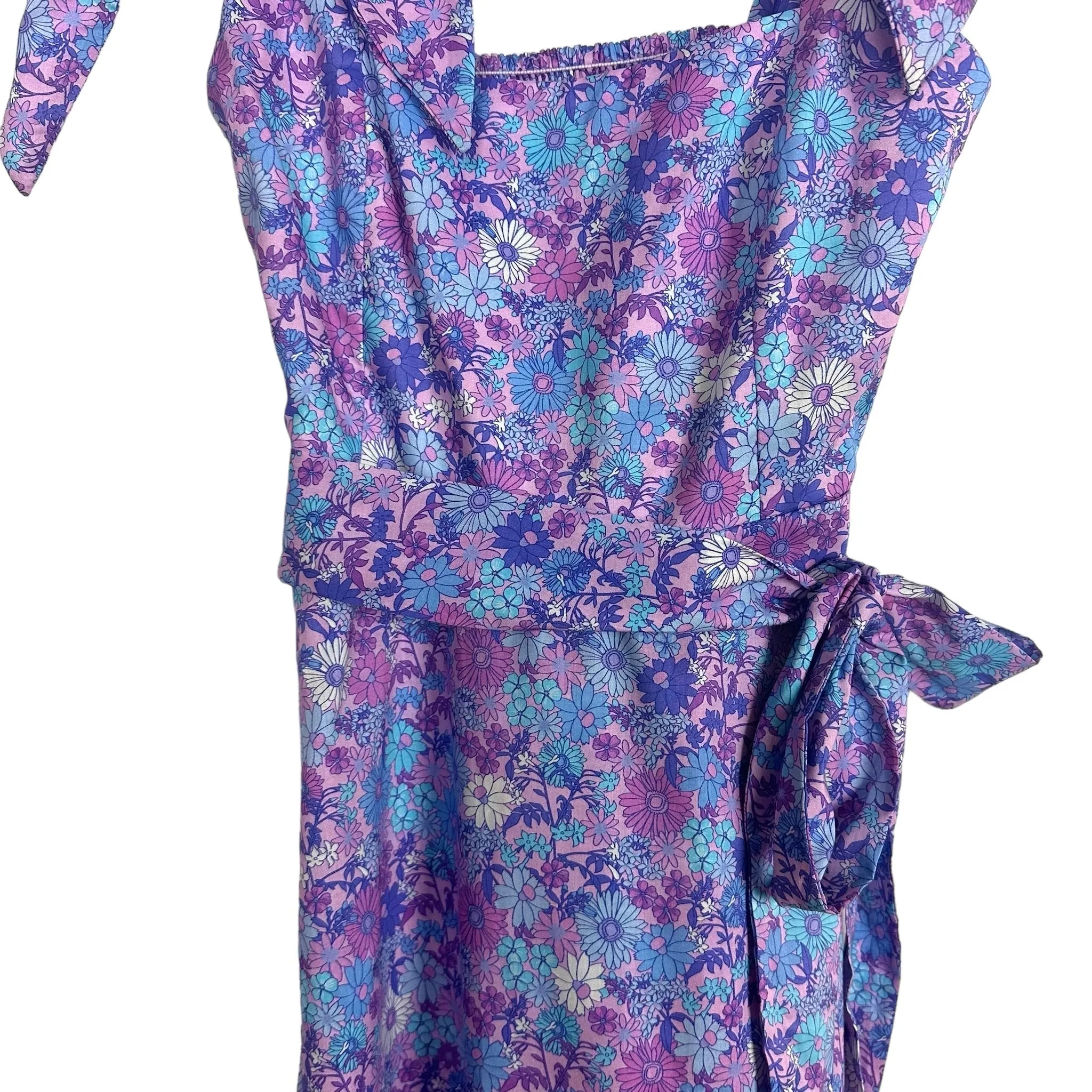 Show Me Your Mumu Purple Floral Tie Straps Dress NWT- Size S