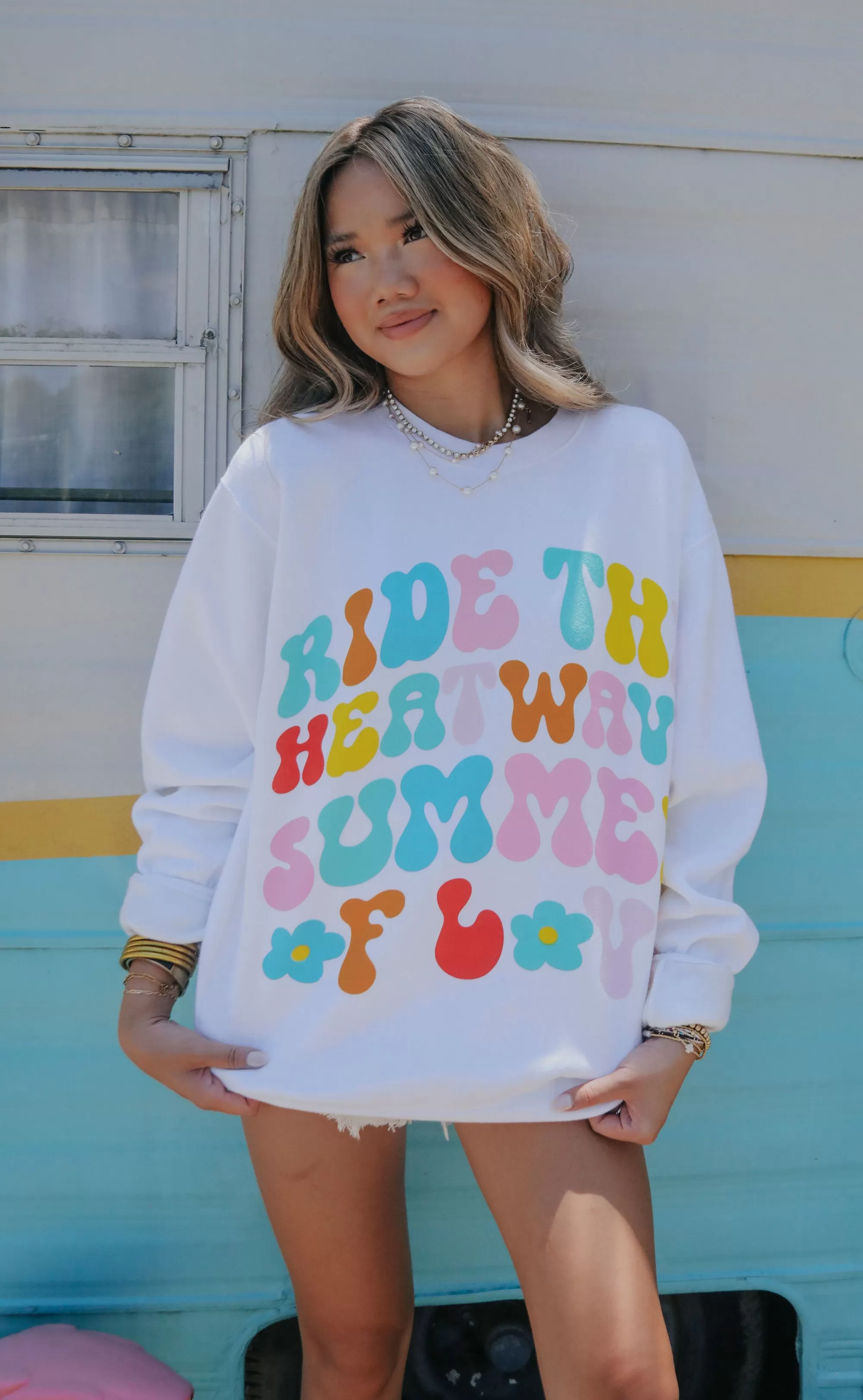 show me your mumu: stanley sweatshirt - summer of love