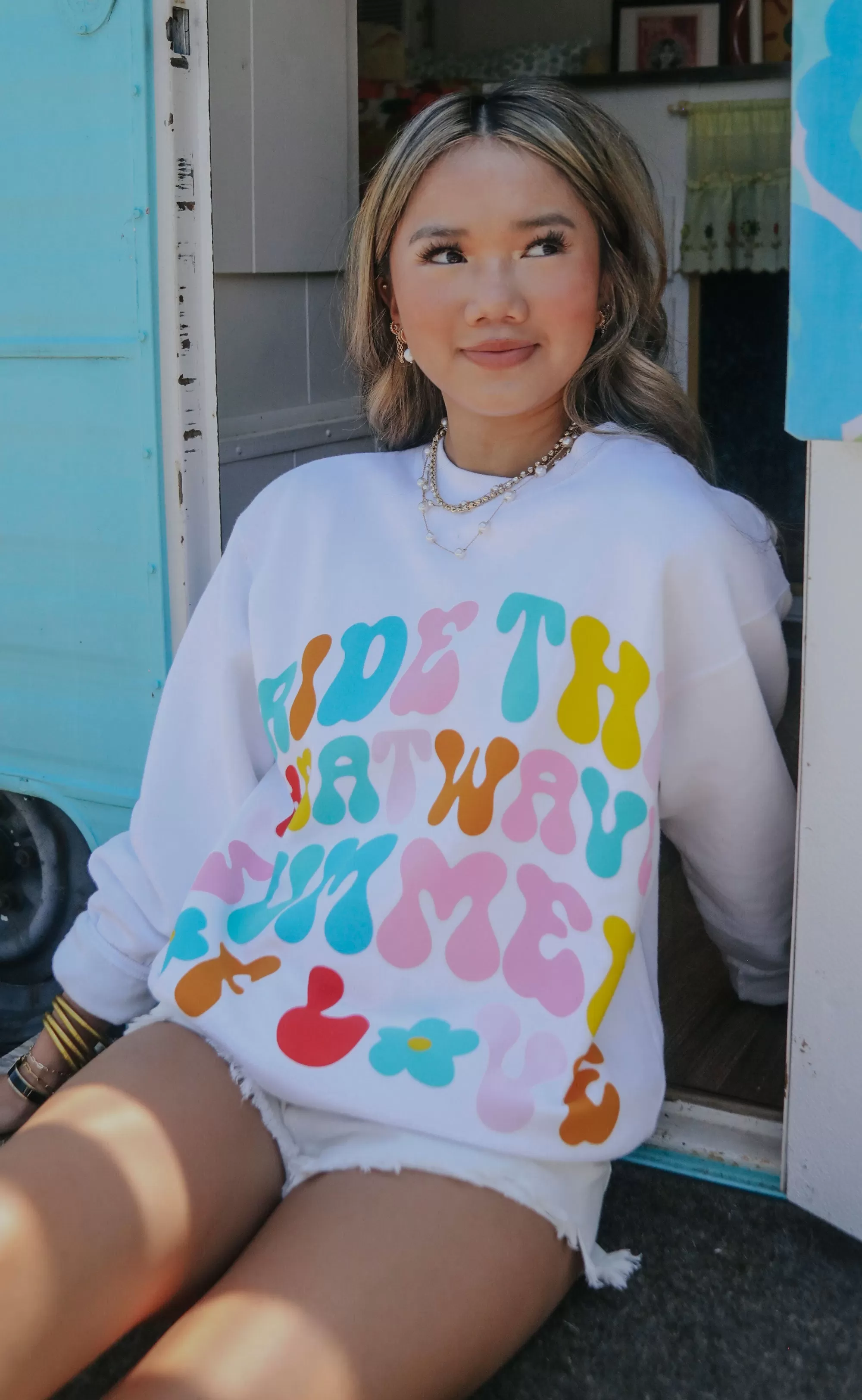 show me your mumu: stanley sweatshirt - summer of love