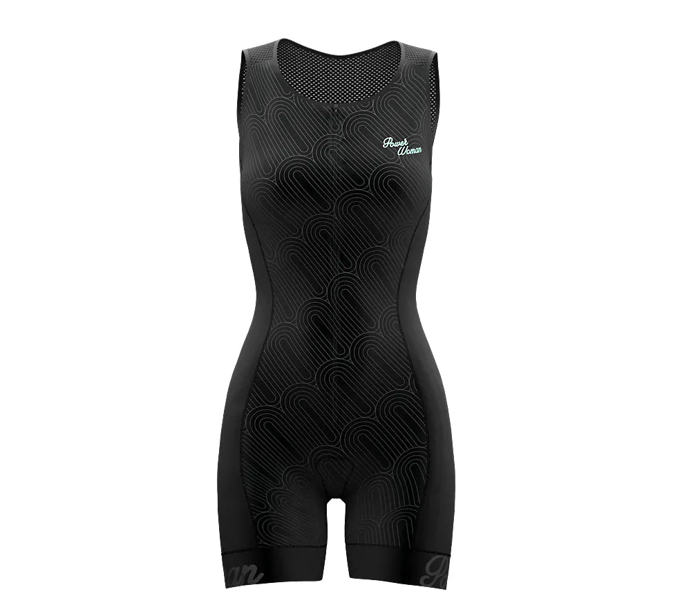 Simple Black Tri Suit for Women