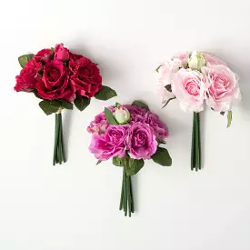 Spring Pink Tea Rose Bush Trio