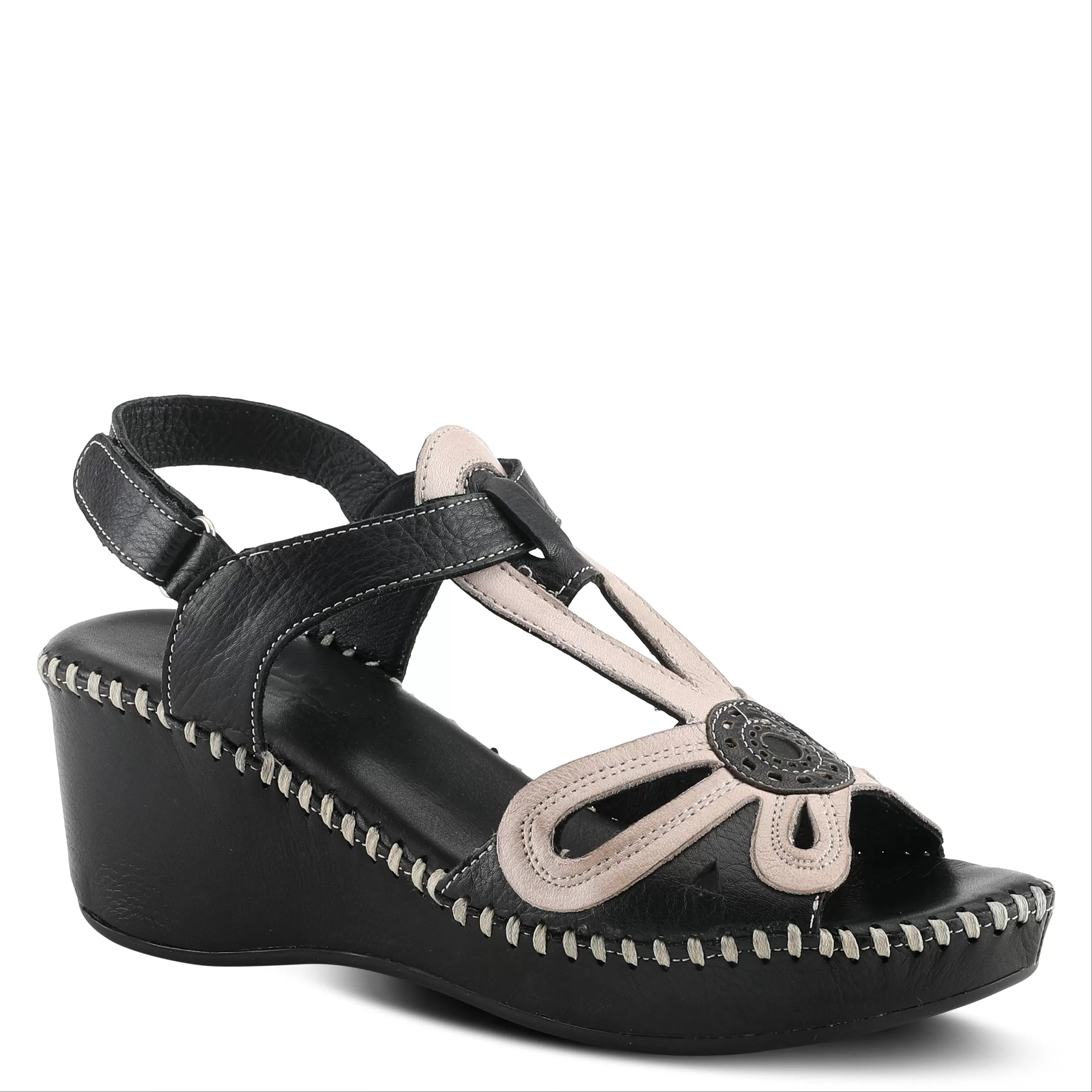 SPRING STEP AMUNA T-STRAP SANDALS