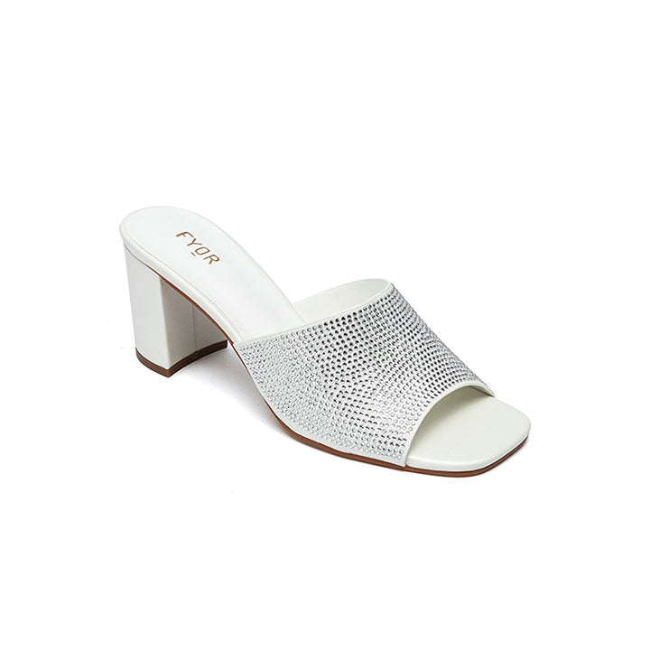 Square Toe Embellished Mule HL 198