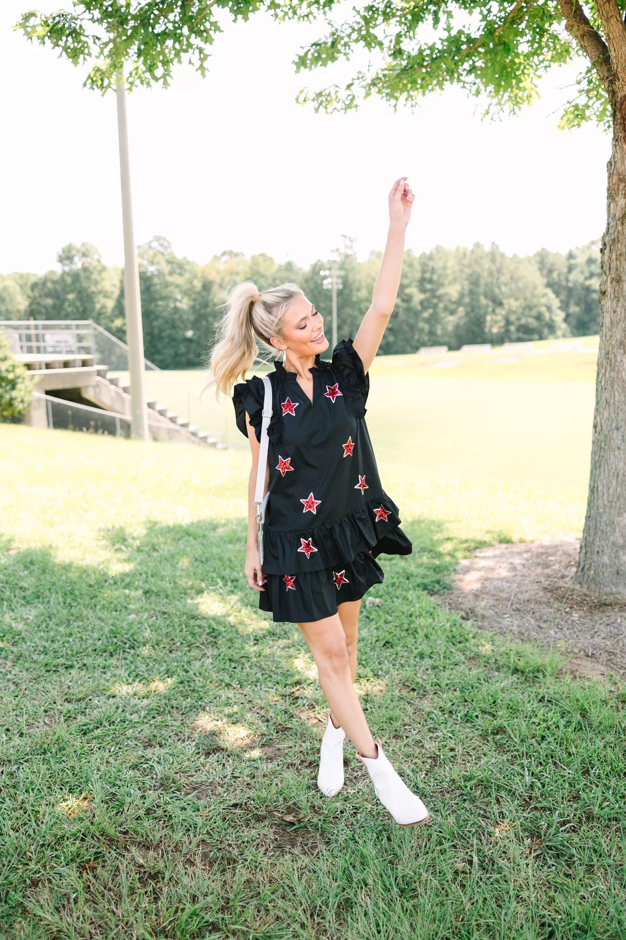 Star Of The Show Black Sequined Dress