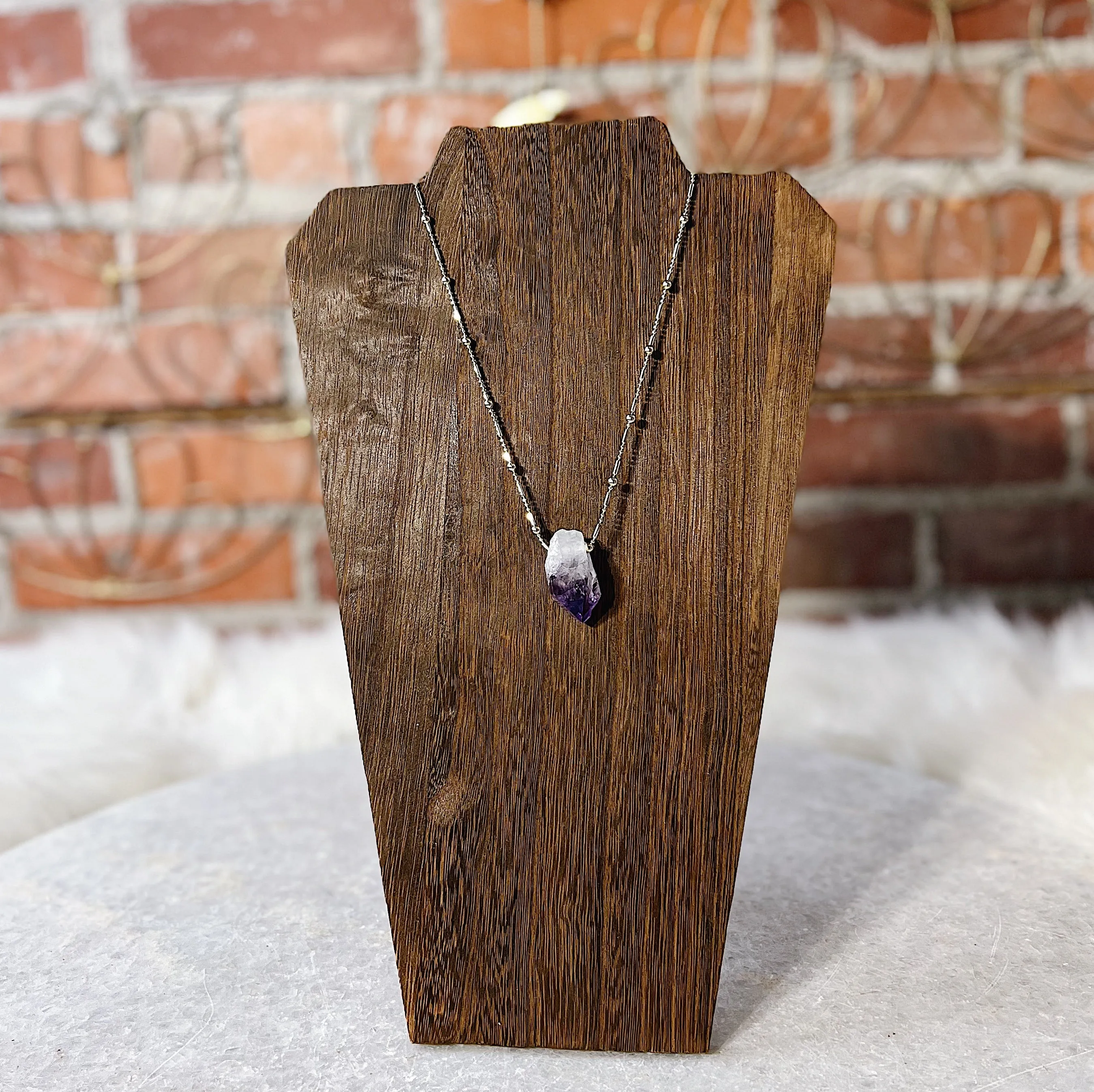 The Emily Raw Crystal Point Necklace