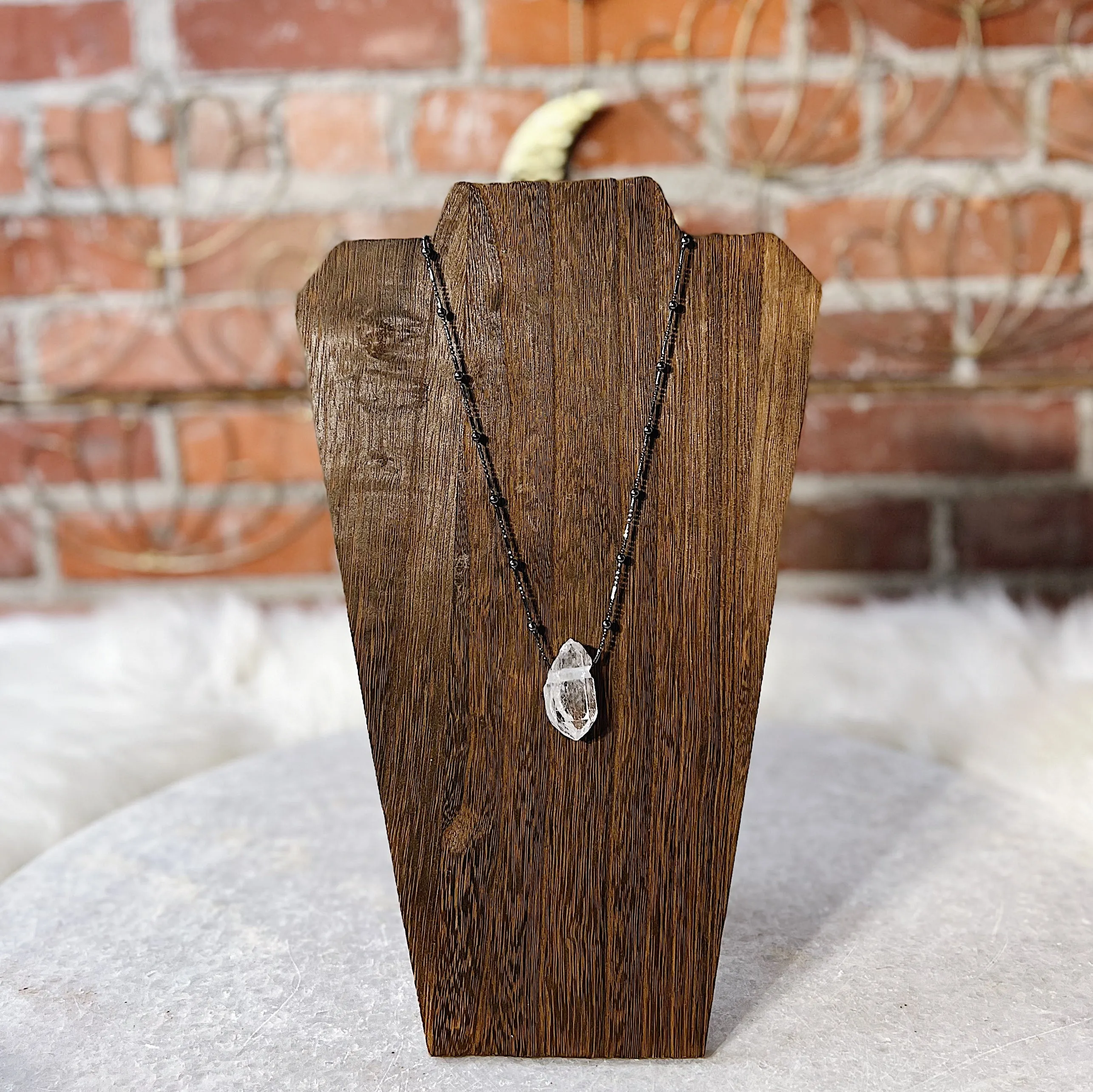 The Emily Raw Crystal Point Necklace