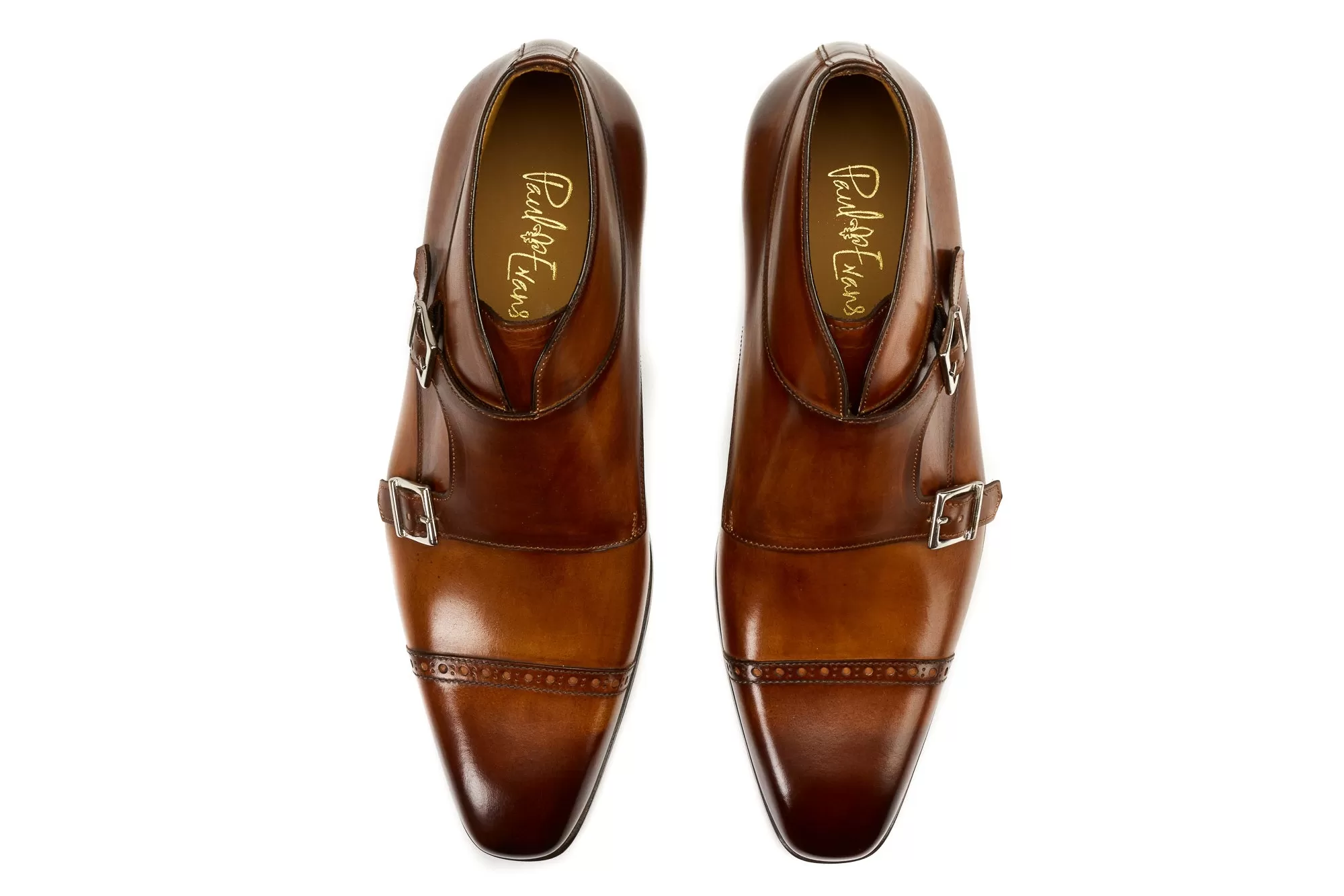 The Heston Double Monk Strap Boot - Havana Brown