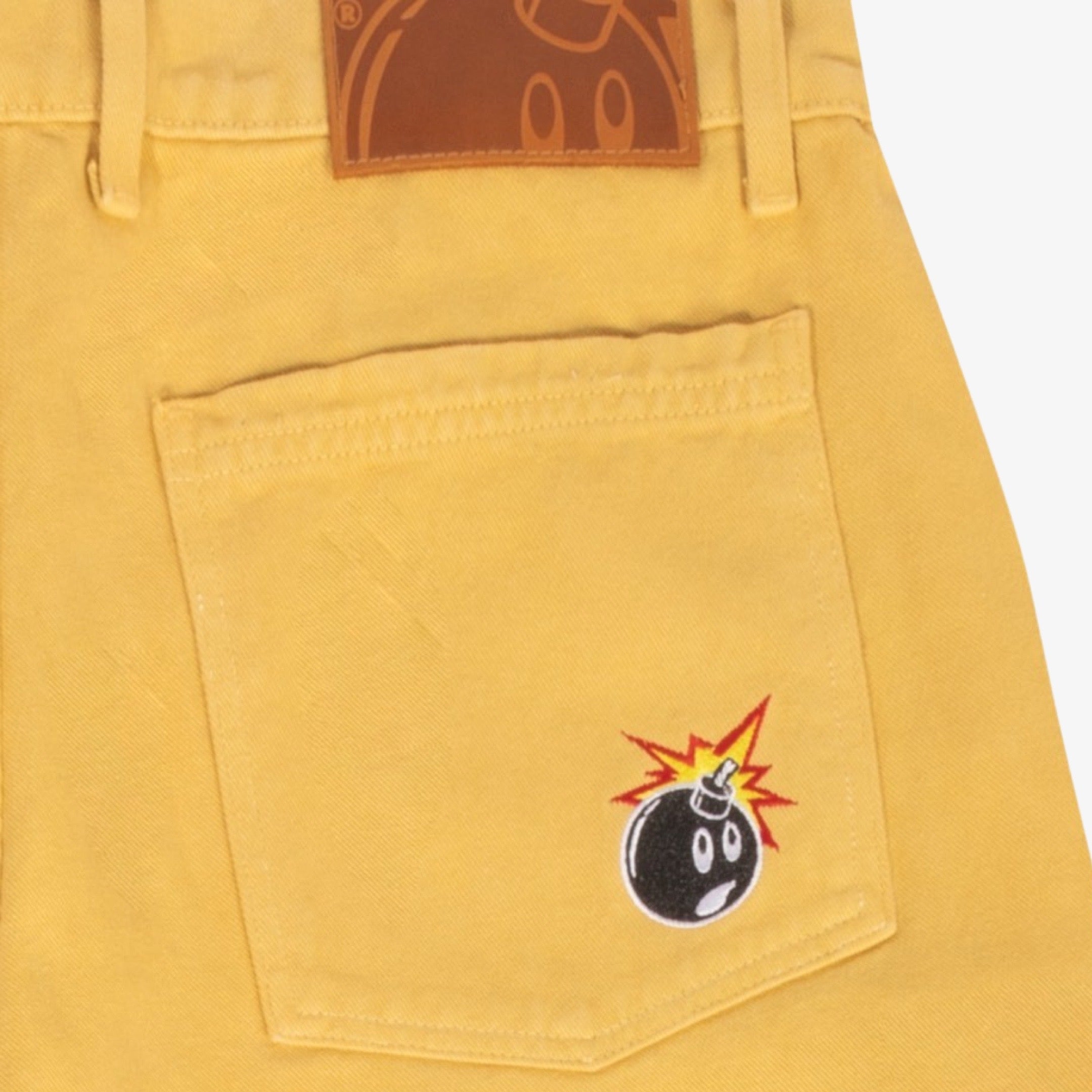 The Hundreds 'Adam Bomb' Washed Baggy Room Denim Mustard