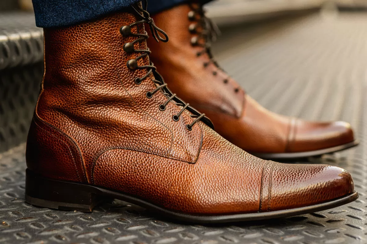 The Jackman Cap-Toe Boot - Havana Brown