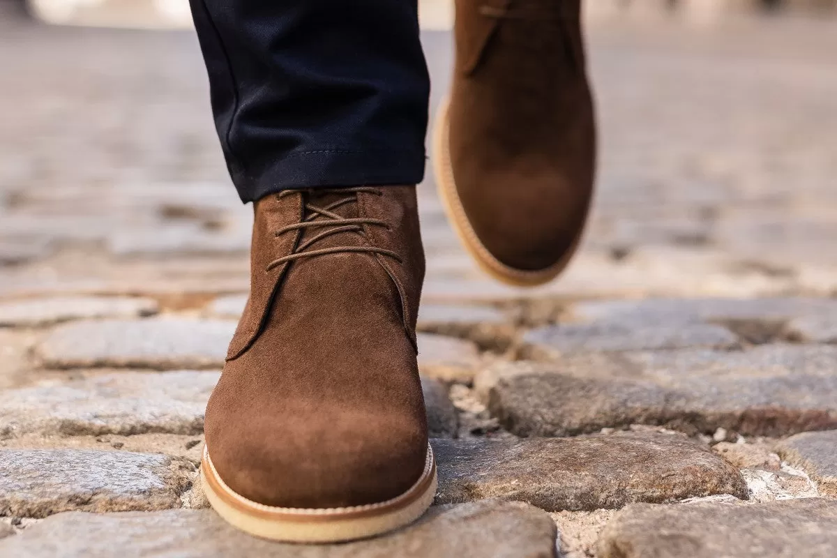 The Lawrence Chukka Boot - Dark Brown Suede