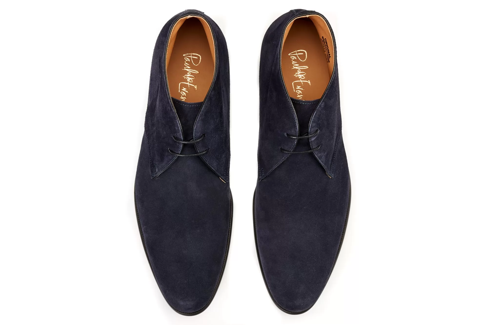 The Newman Chukka Boot - Midnight Blue Suede