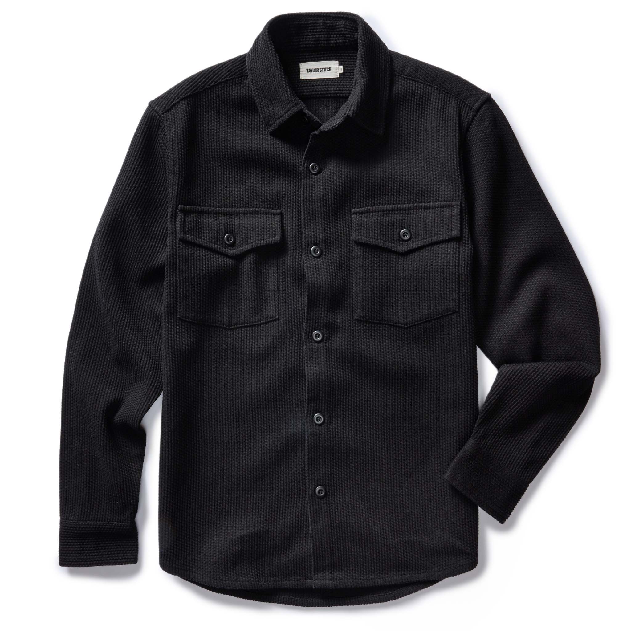 The Point Shirt in Coal Sashiko