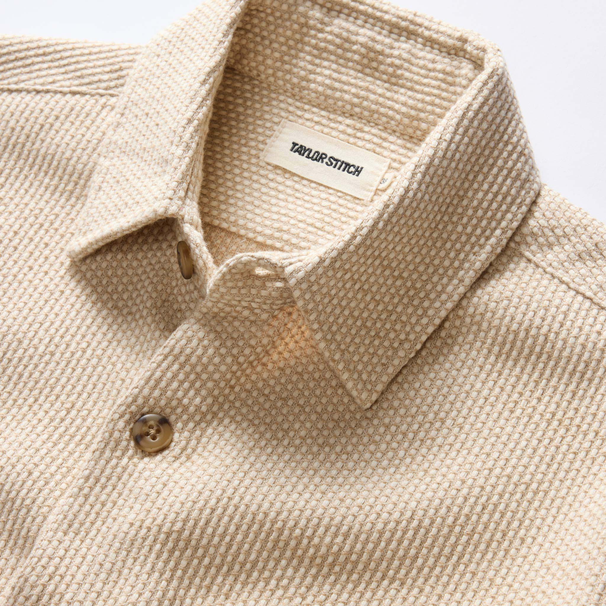 The Point Shirt in Natural Sashiko