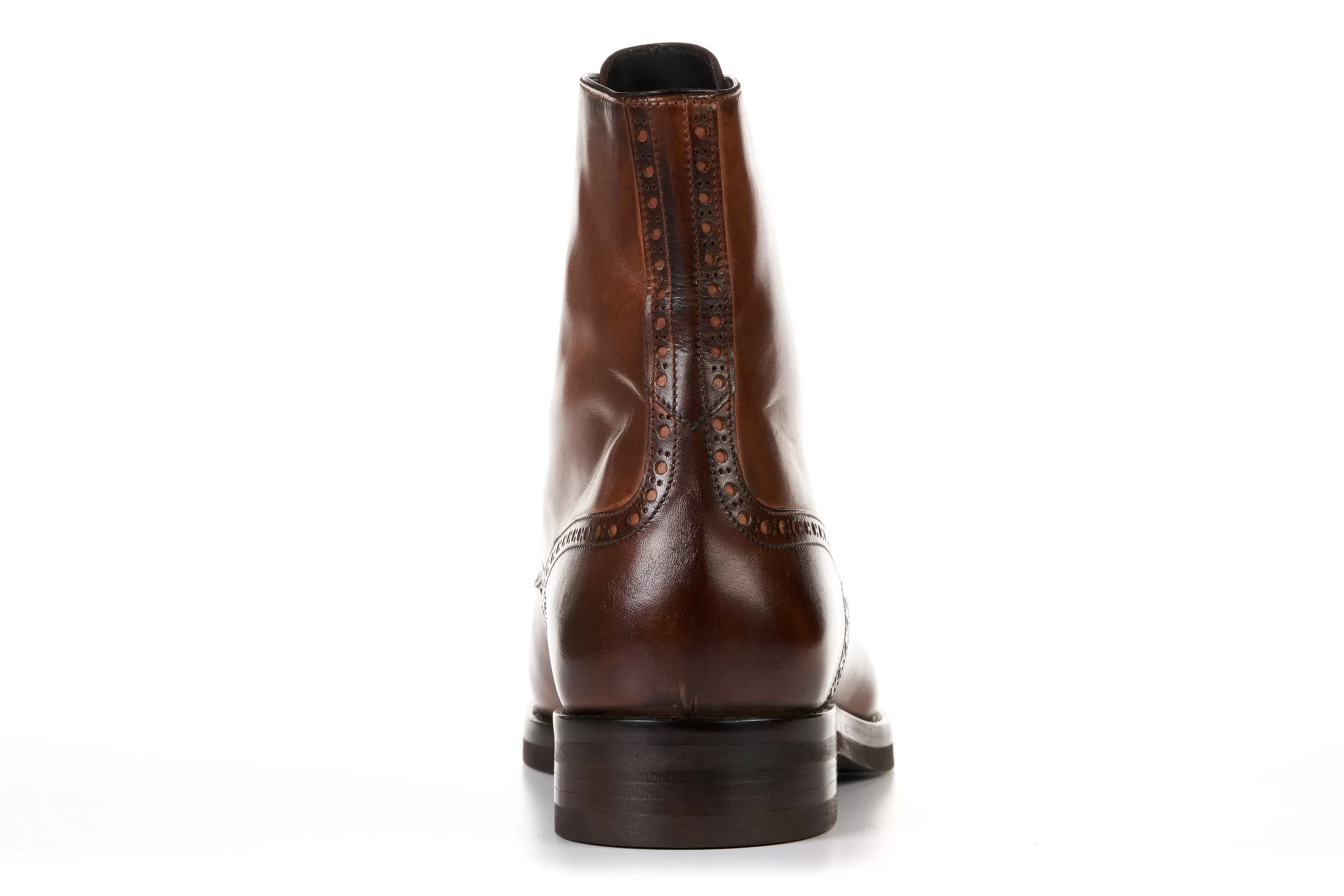 The Presley Lace-Up Boot - Brown - Rubber Sole