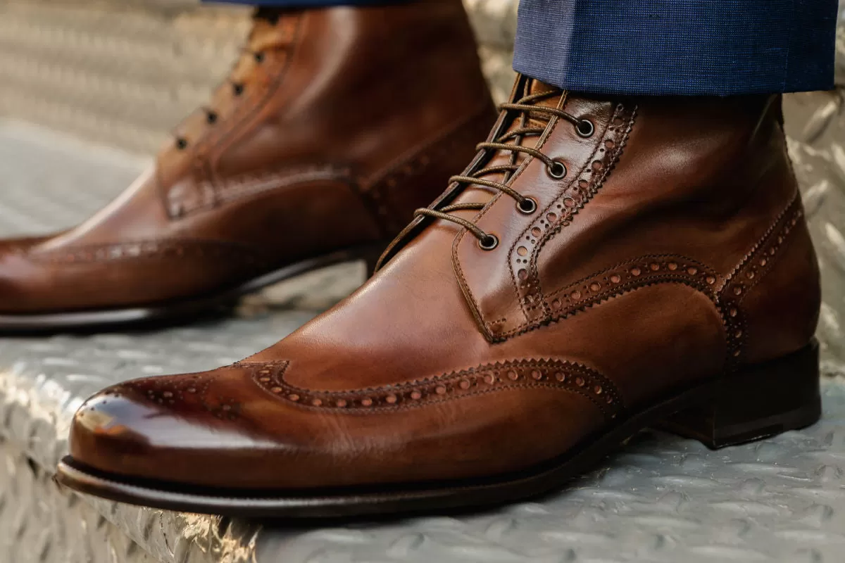 The Reynolds Wingtip Boot - Brown