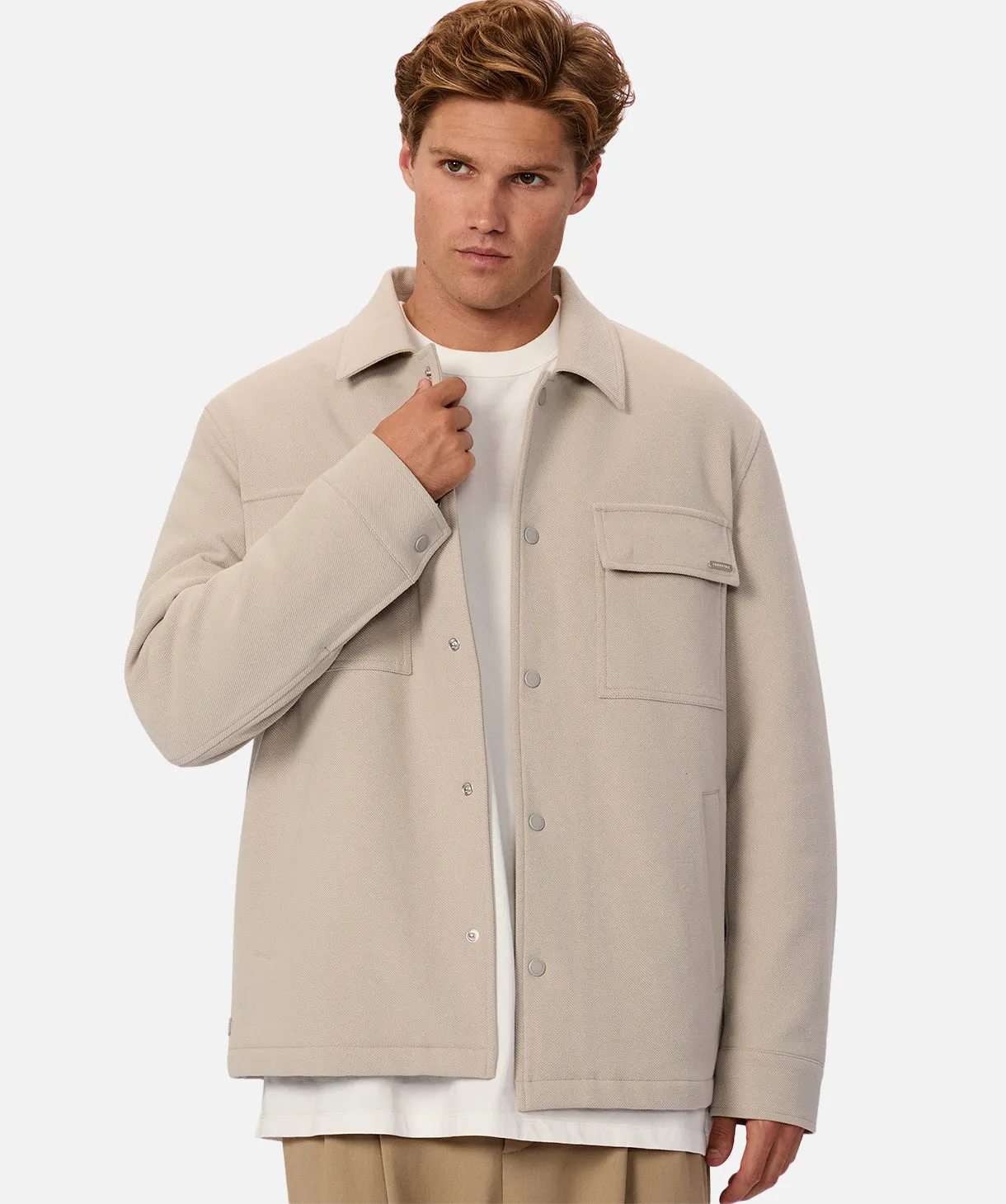 The Westport Field Shirt Jacket - Light Taupe