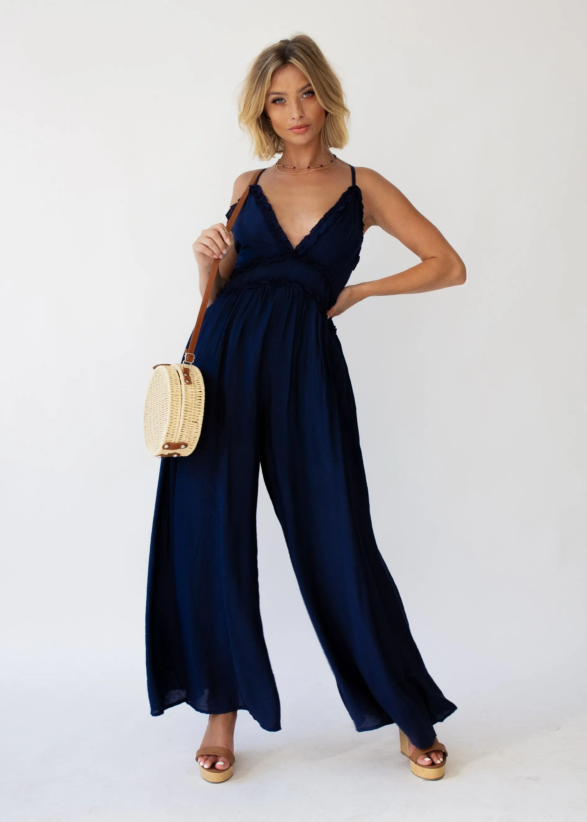 To The Point Pantsuit - Navy