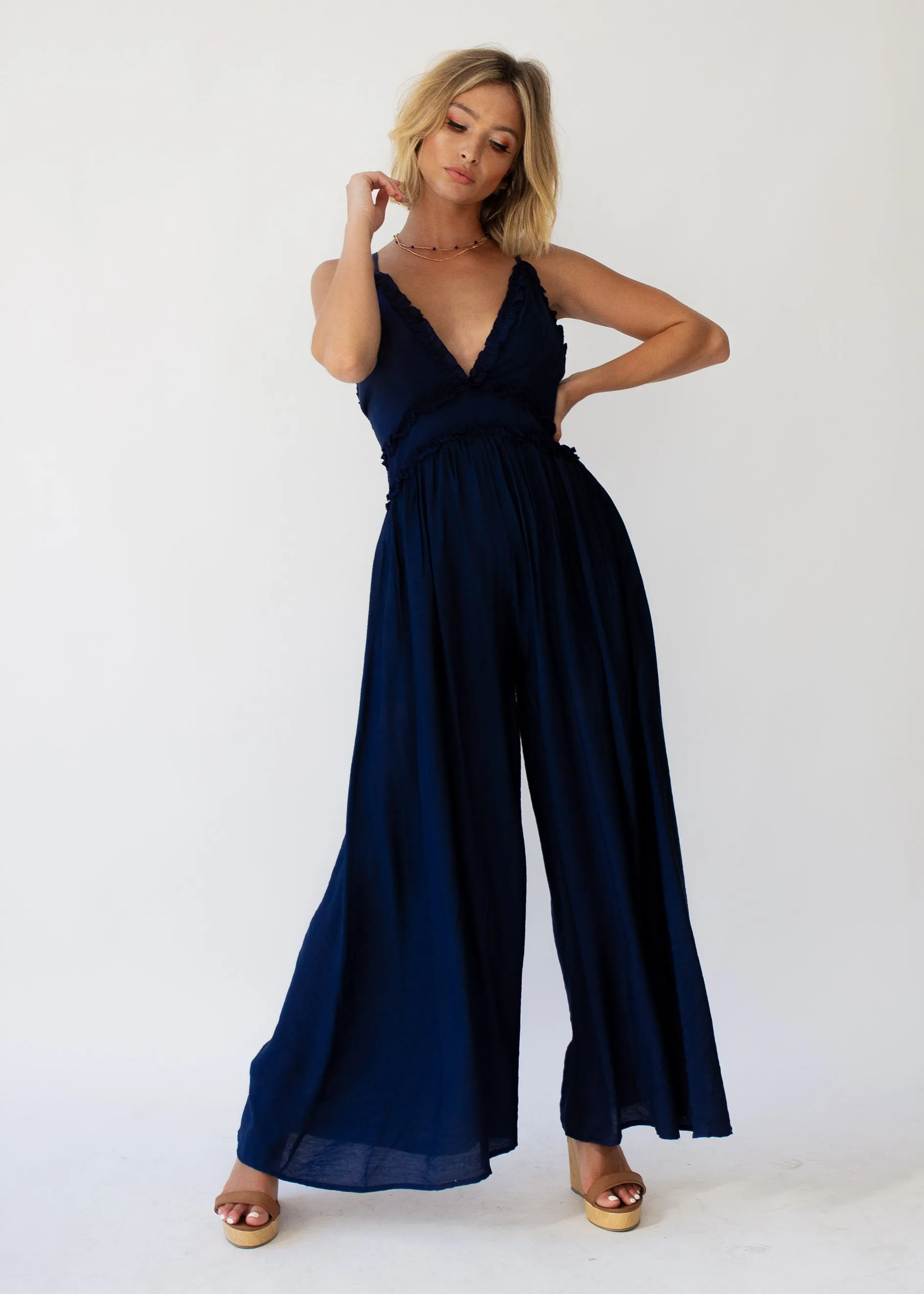 To The Point Pantsuit - Navy