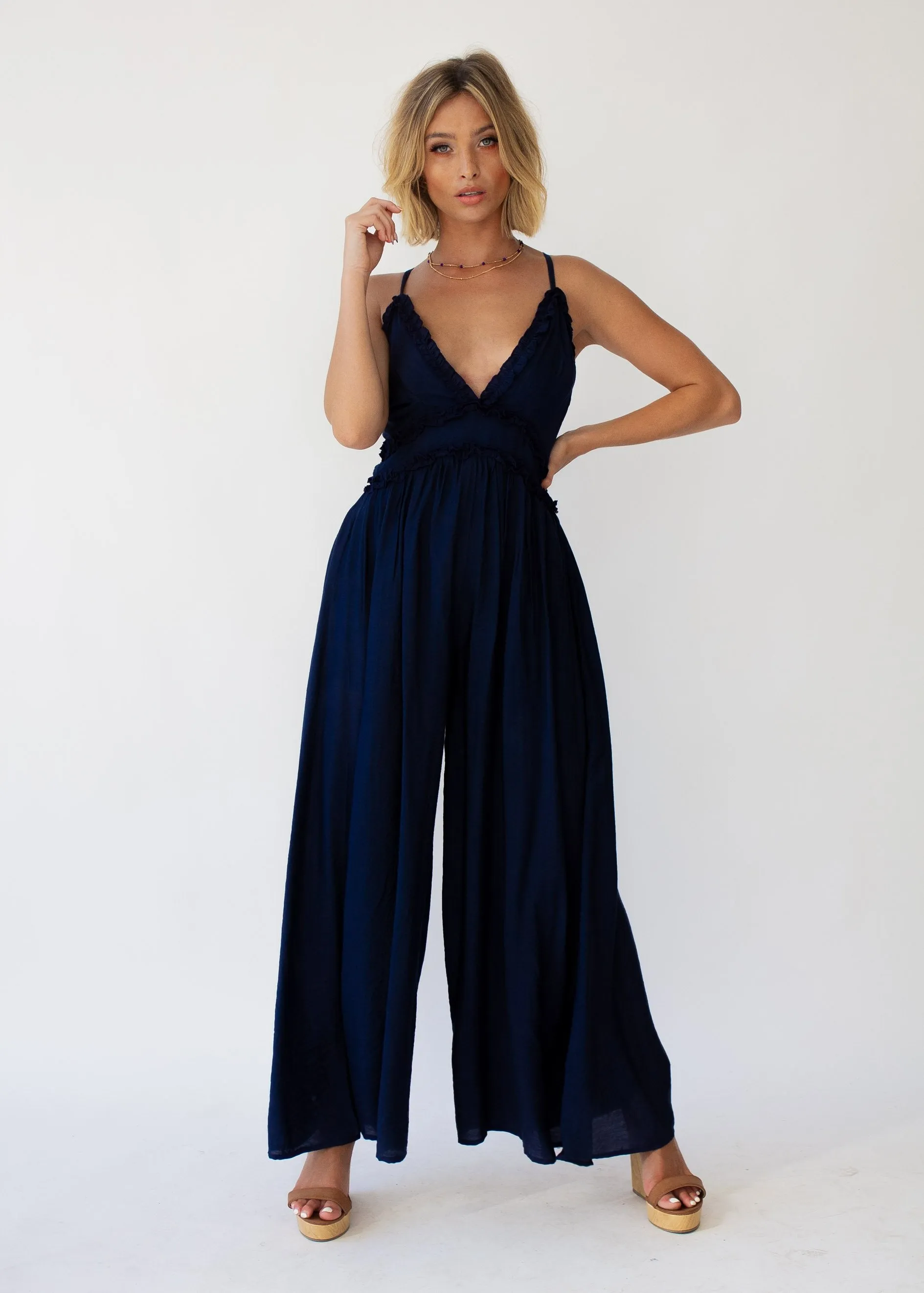 To The Point Pantsuit - Navy