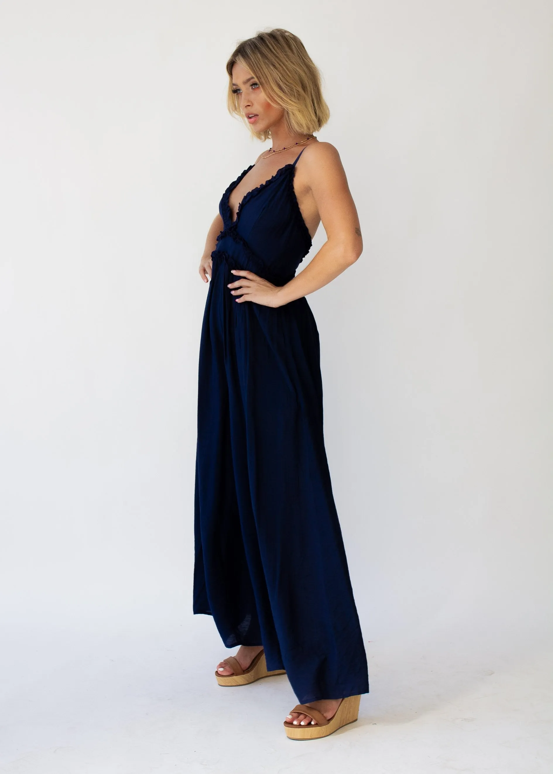 To The Point Pantsuit - Navy