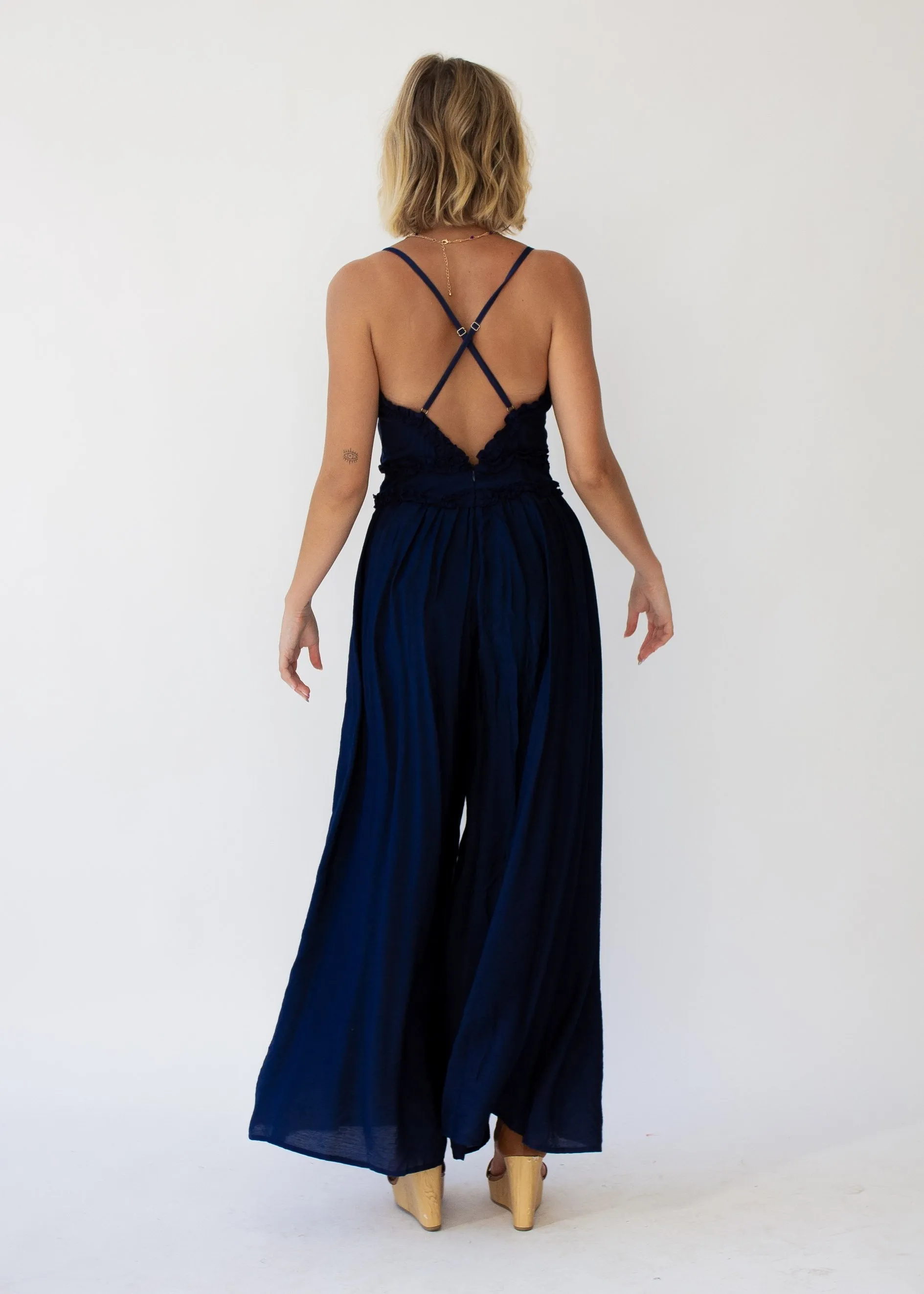 To The Point Pantsuit - Navy