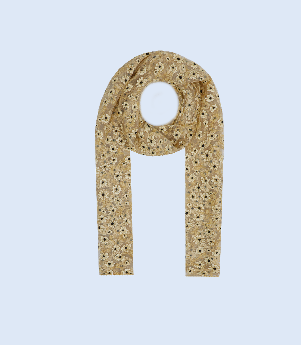 WA0841-MUSTARD-Scarf For Women