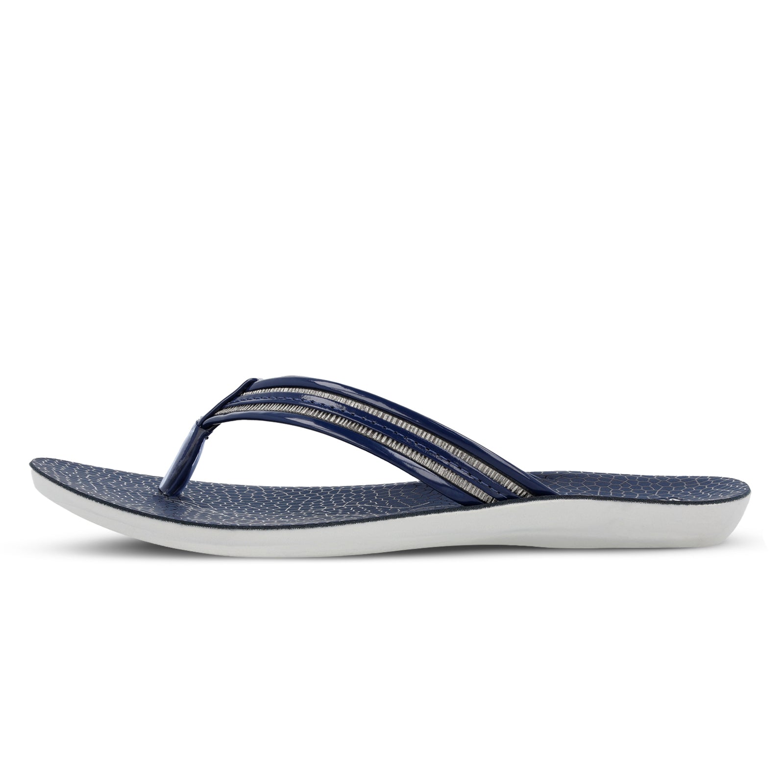 Walkaroo Womens Shimmer Thong Sandals  - WL7088 Blue