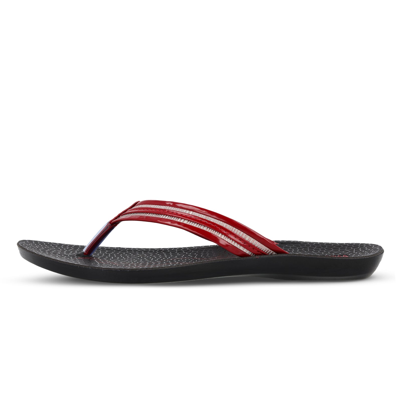 Walkaroo Womens Shimmer Thong Sandals  - WL7088 Maroon