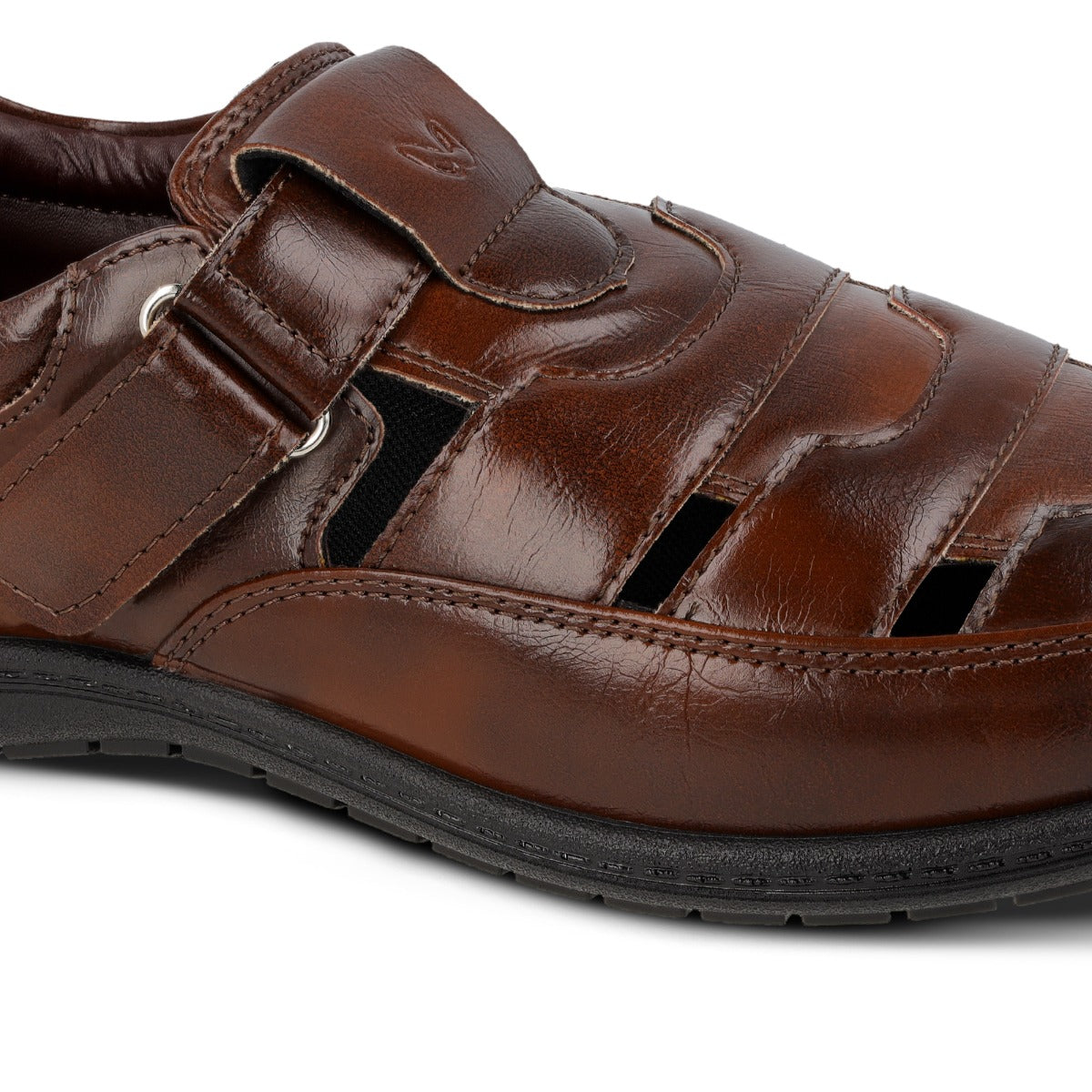 Walkaroo Xgo Gents Solid Roman Sandals  - WF6259 Brown