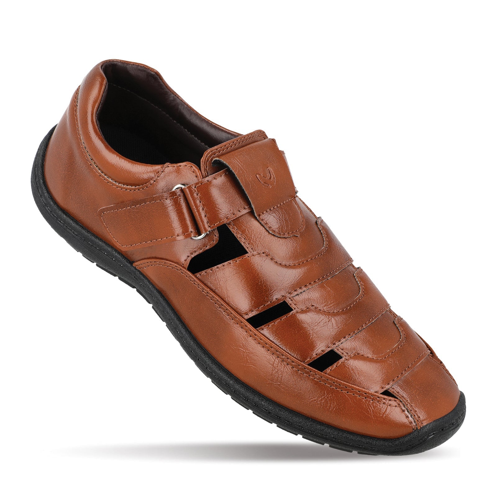 Walkaroo Xgo Gents Solid Roman Sandals  - WF6259 Tan