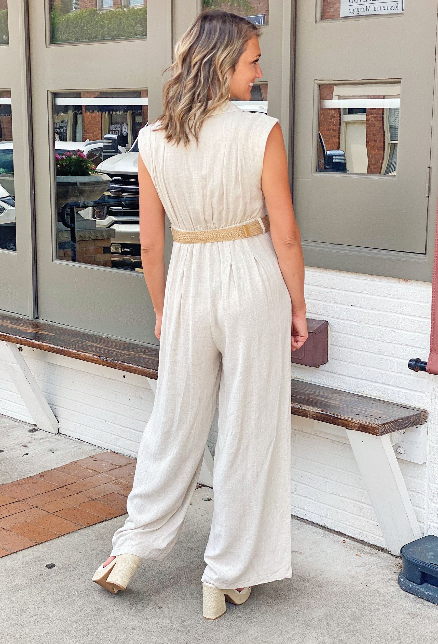 Where It Ends Linen Jumpsuit