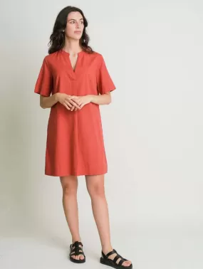 Wren Cotton & Linen Summer Dress | Red