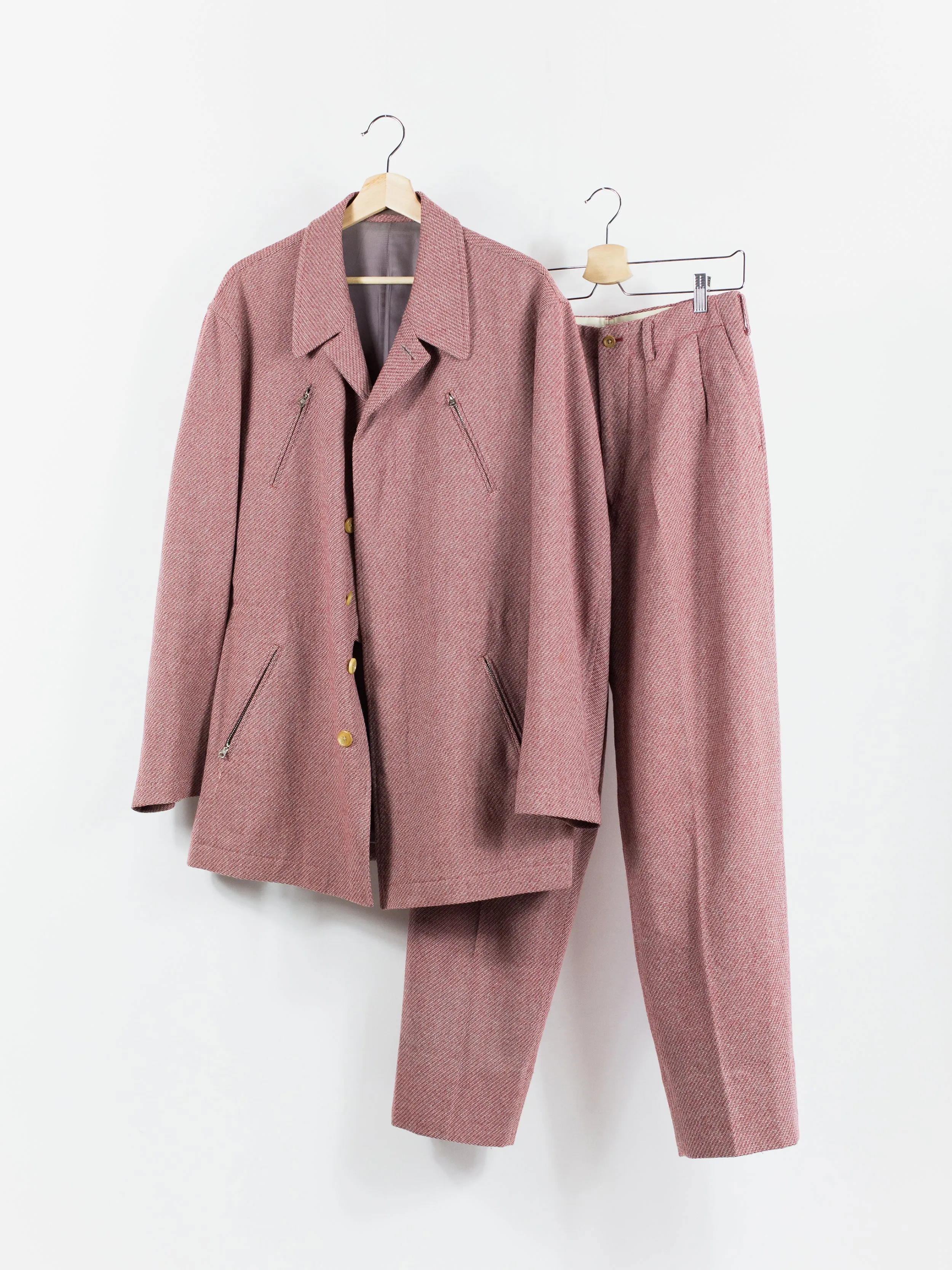 Yohji Yamamoto Y's For Men 90s Pink 2-Piece Suit