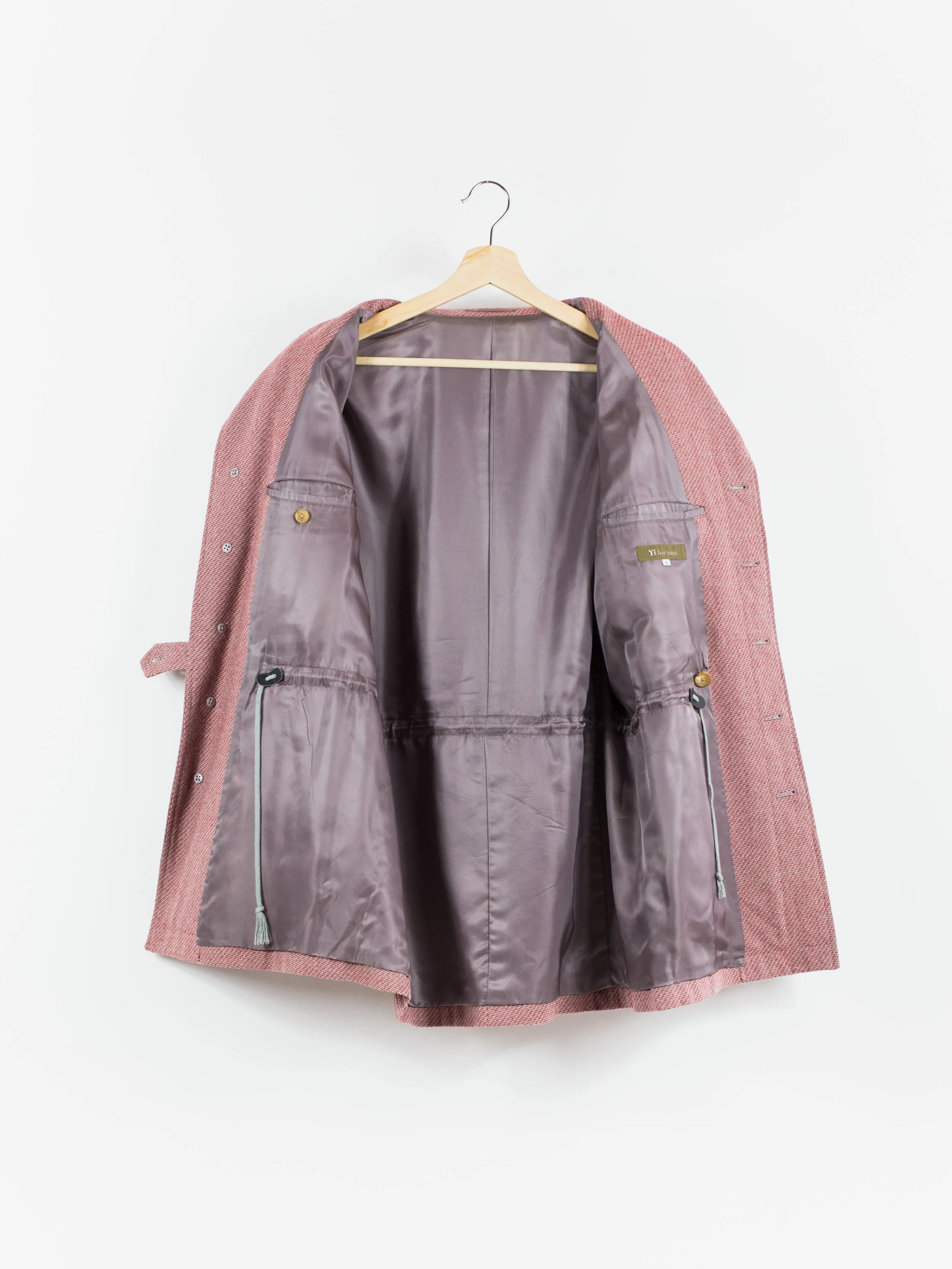 Yohji Yamamoto Y's For Men 90s Pink 2-Piece Suit