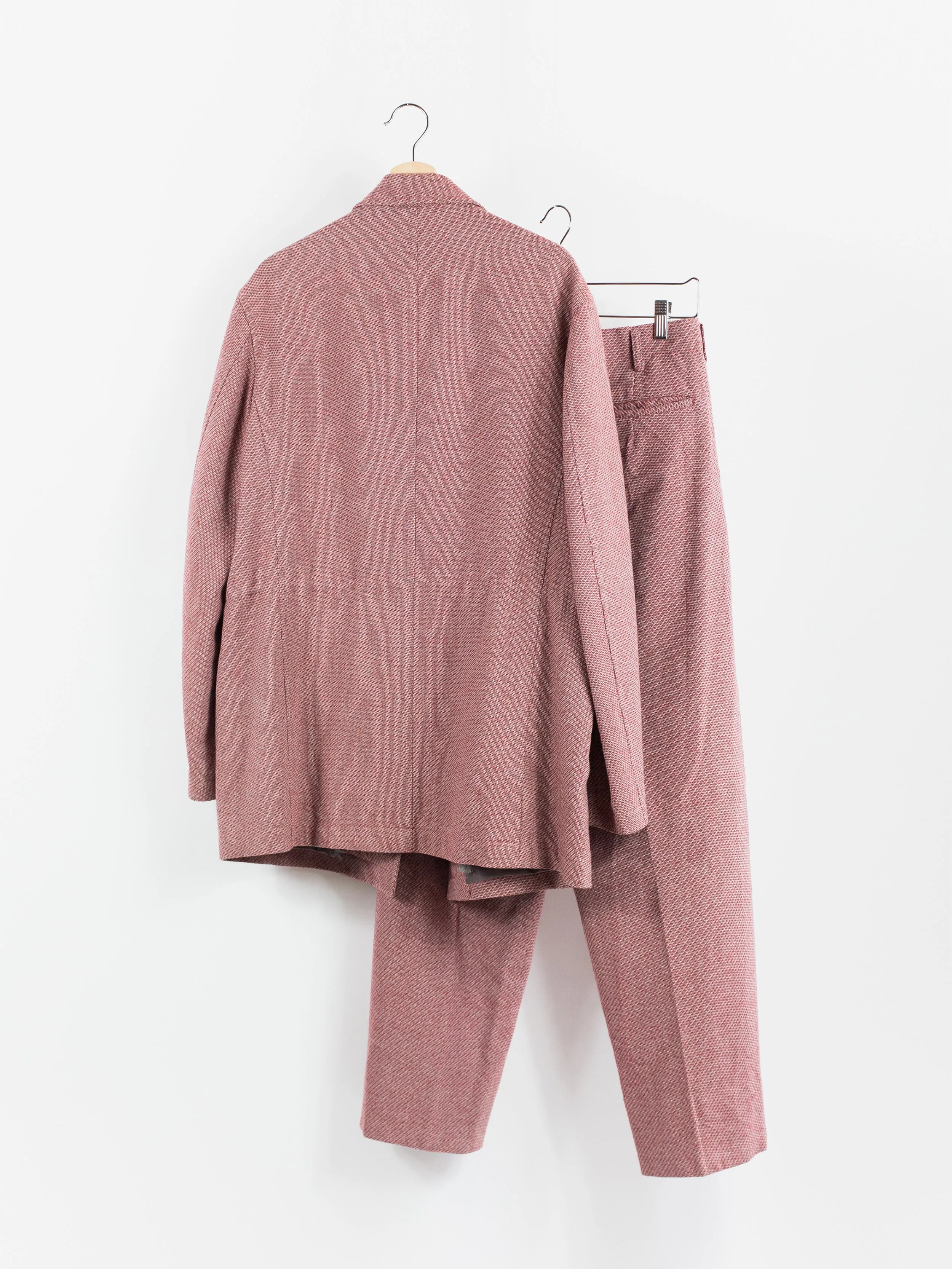 Yohji Yamamoto Y's For Men 90s Pink 2-Piece Suit